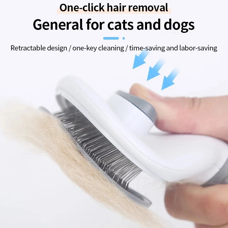 Cepillo para quitar el pelo de mascotas de aseo antideslizante.